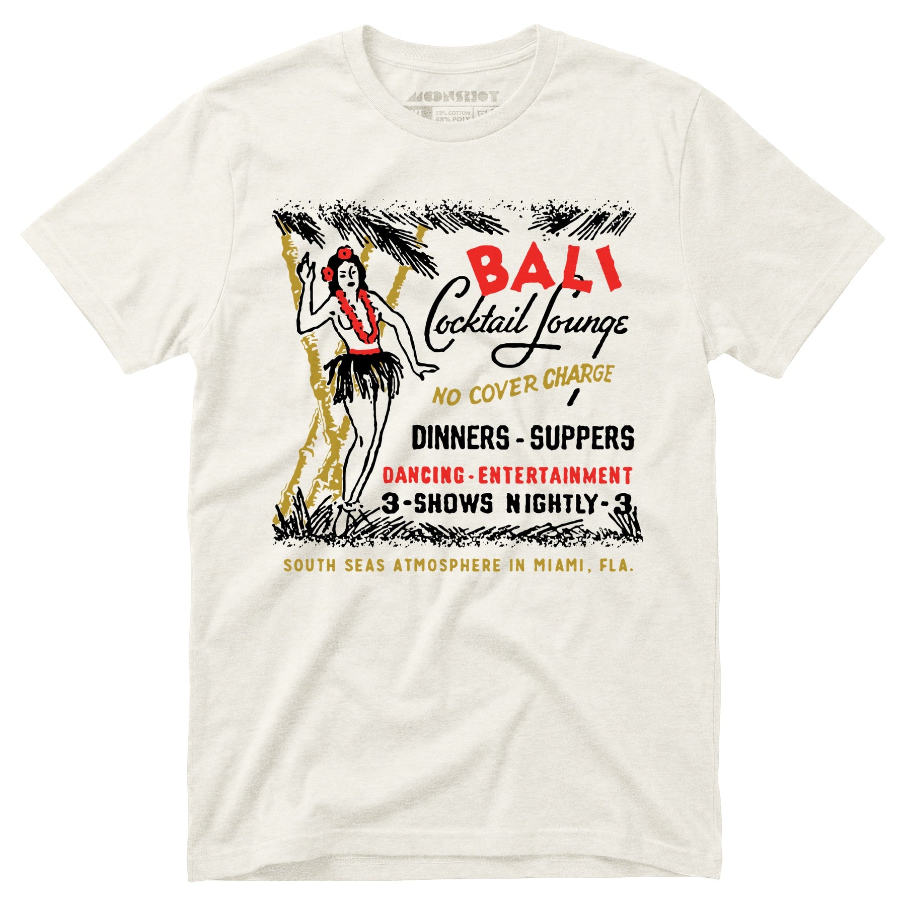 Bali Cocktail Lounge - Miami, FL - Vintage Tiki Bar - Unisex T-Shirt