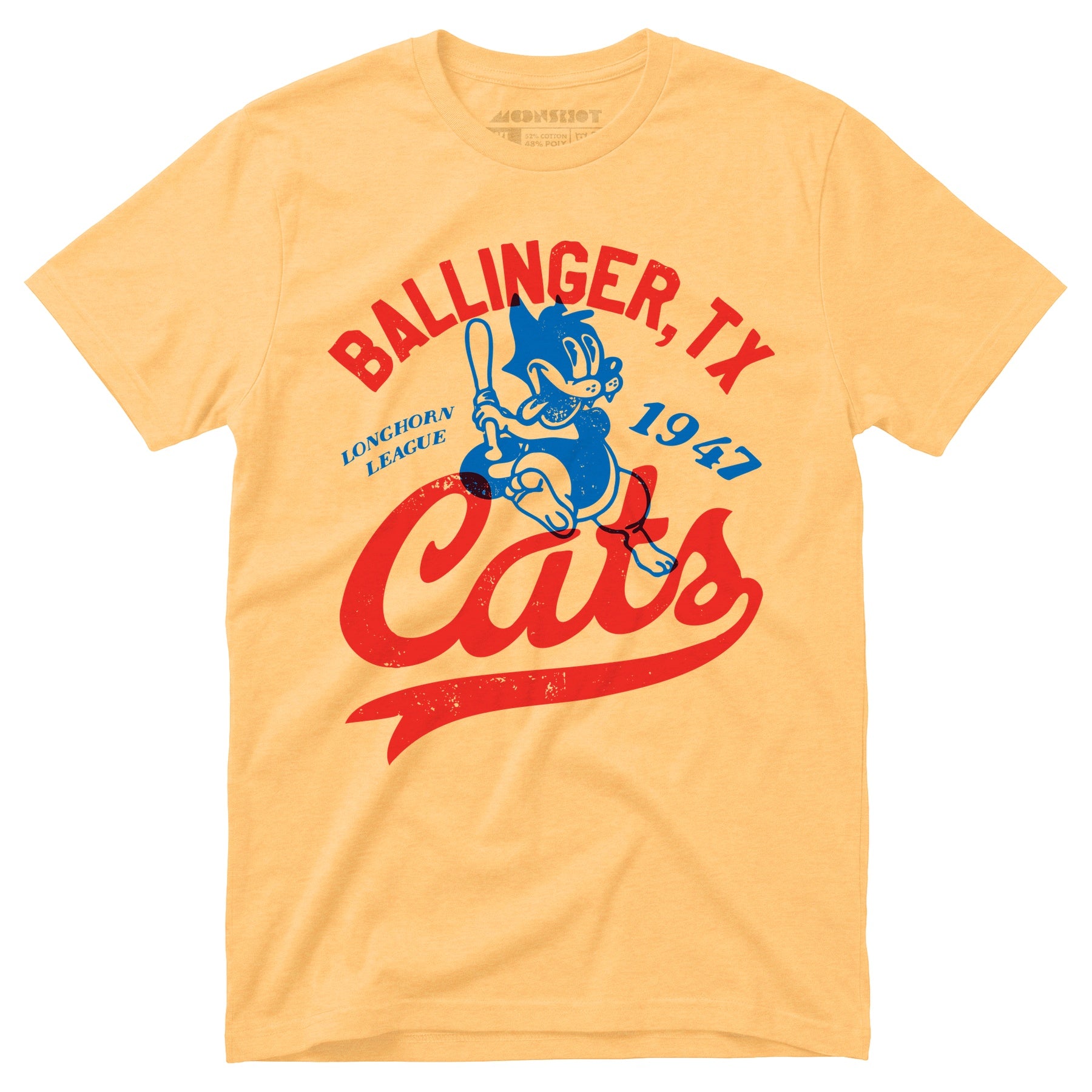 Ballinger Cats - Texas - Vintage Defunct Baseball Teams - Unisex T-Shirt
