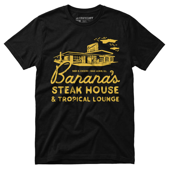 Banana's Steak House - Oak Lawn, Il - Vintage Restaurant - Unisex T-Shirt