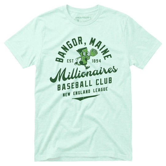 Bangor Millionaires - Maine - Vintage Defunct Baseball Teams - Unisex T-Shirt