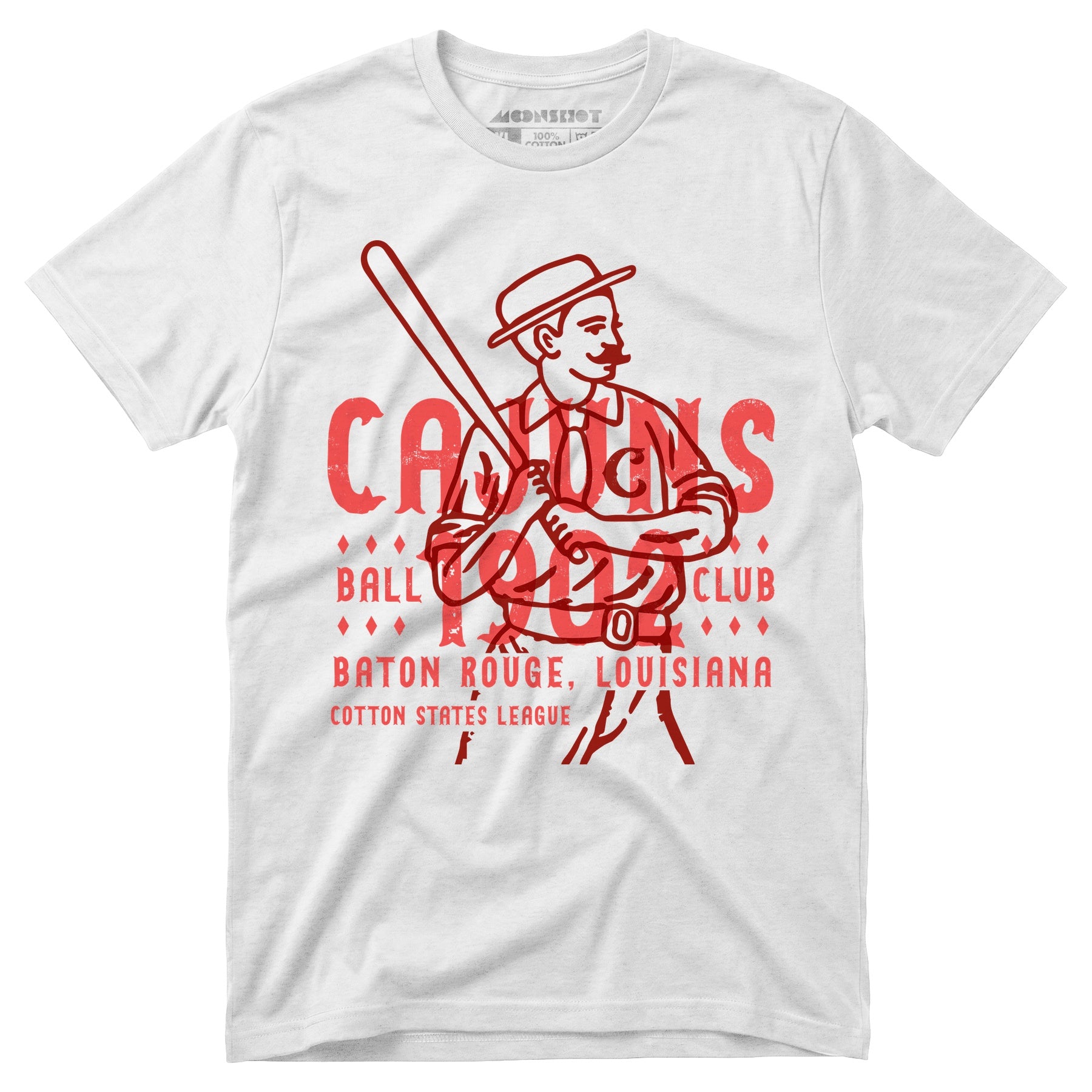 Baton Rouge Cajuns - Louisiana - Vintage Defunct Baseball Teams - Unisex T-Shirt