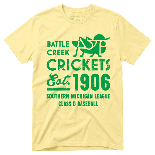 Battle Creek Crickets - Michigan - Vintage Defunct Baseball Teams - Unisex T-Shirt