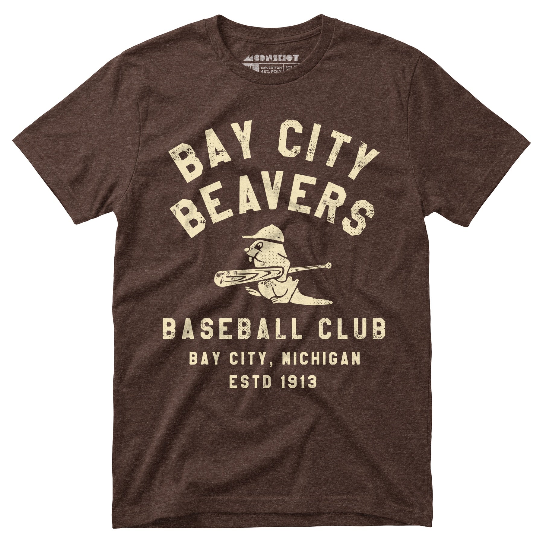Bay City Beavers - Michigan - Vintage Defunct Baseball Teams - Unisex T-Shirt