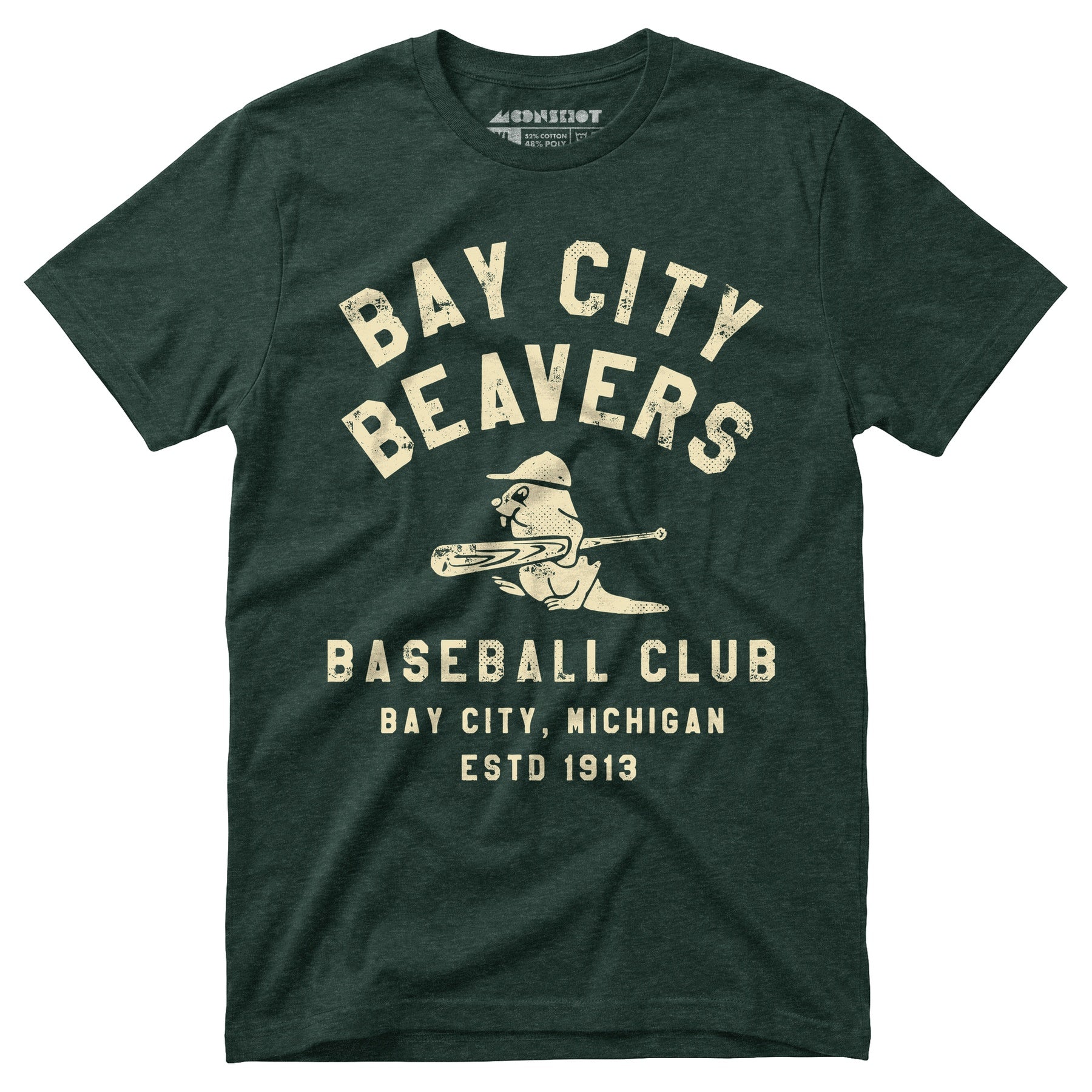 Bay City Beavers - Michigan - Vintage Defunct Baseball Teams - Unisex T-Shirt
