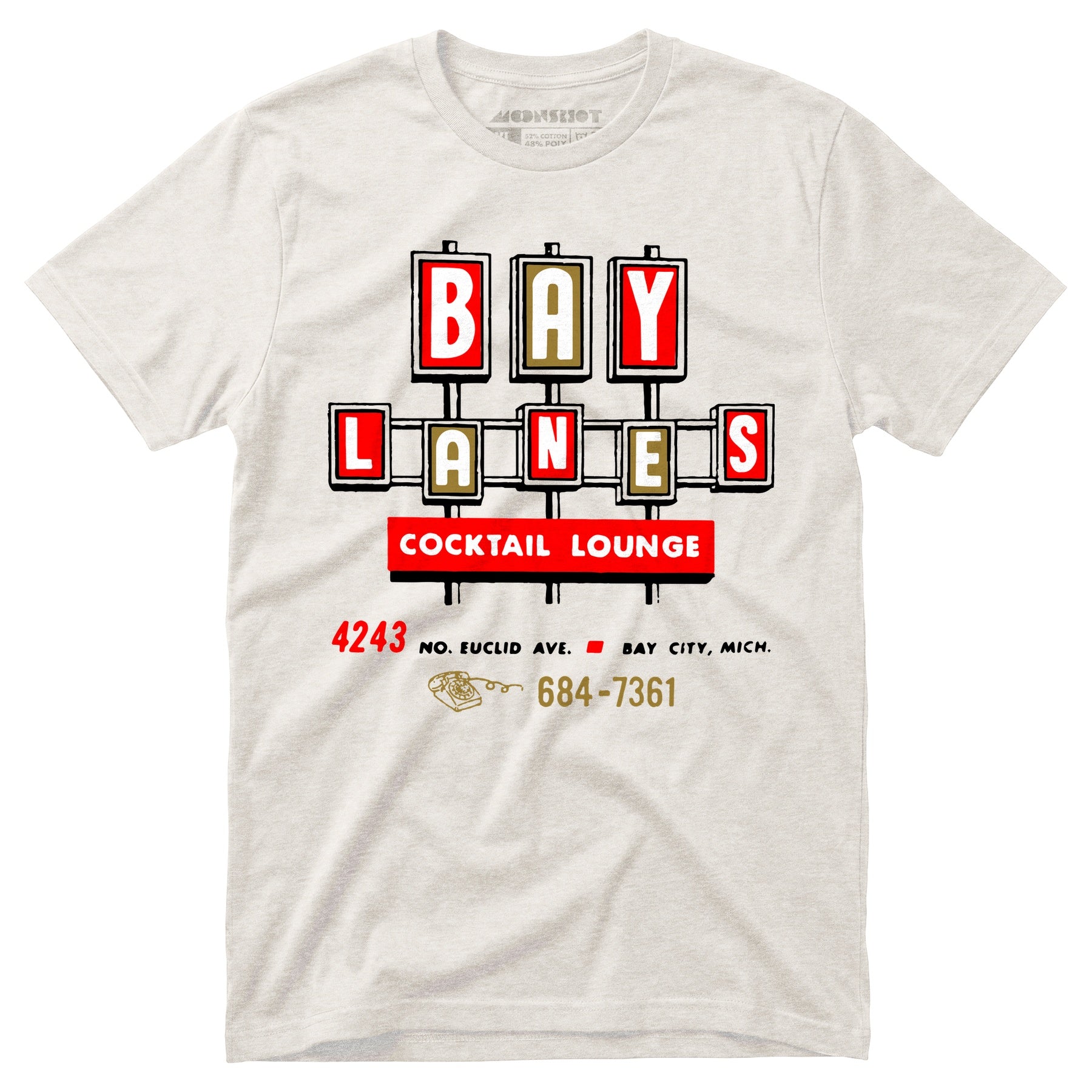 Bay Lanes - Bay City, MI - Vintage Bowling Alley - Unisex T-Shirt