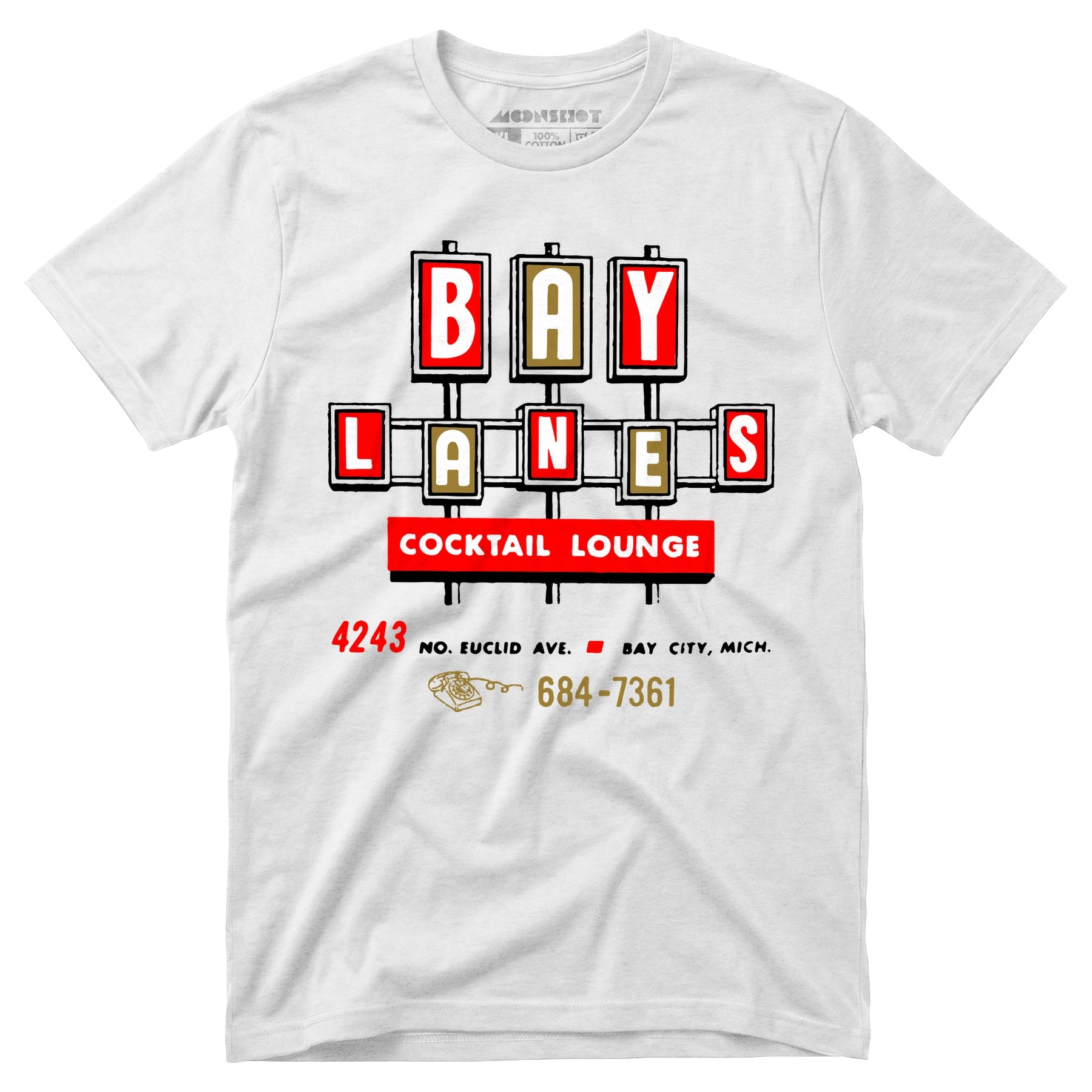 Bay Lanes - Bay City, MI - Vintage Bowling Alley - Unisex T-Shirt