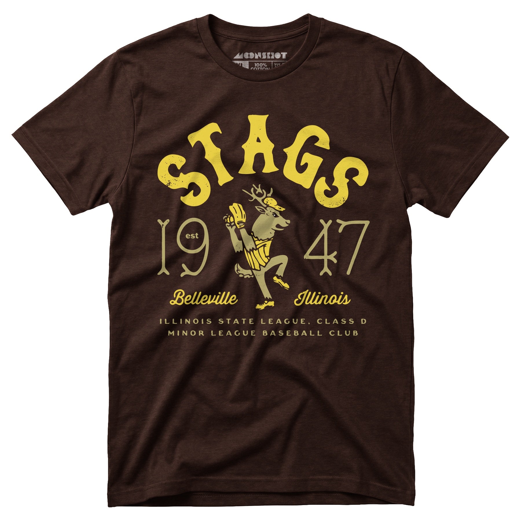 Belleville Stags - Illinois - Vintage Defunct Baseball Teams - Unisex T-Shirt