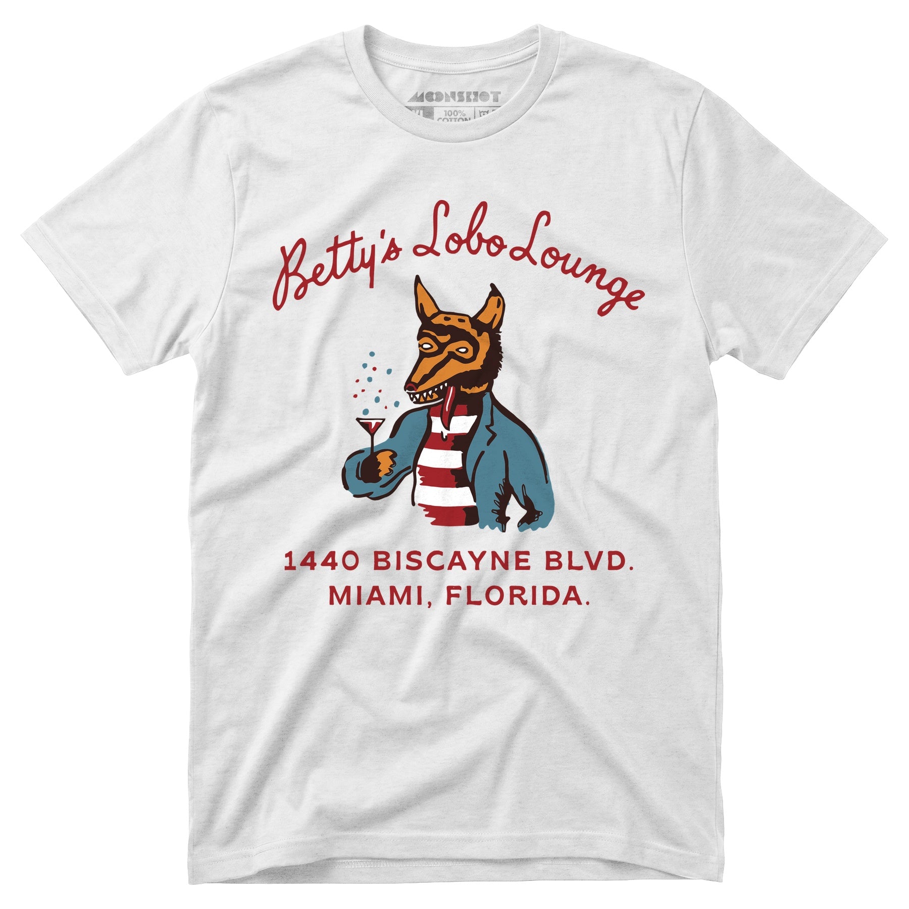 Betty's Lobo Lounge - Miami, FL - Vintage Restaurant - Unisex T-Shirt