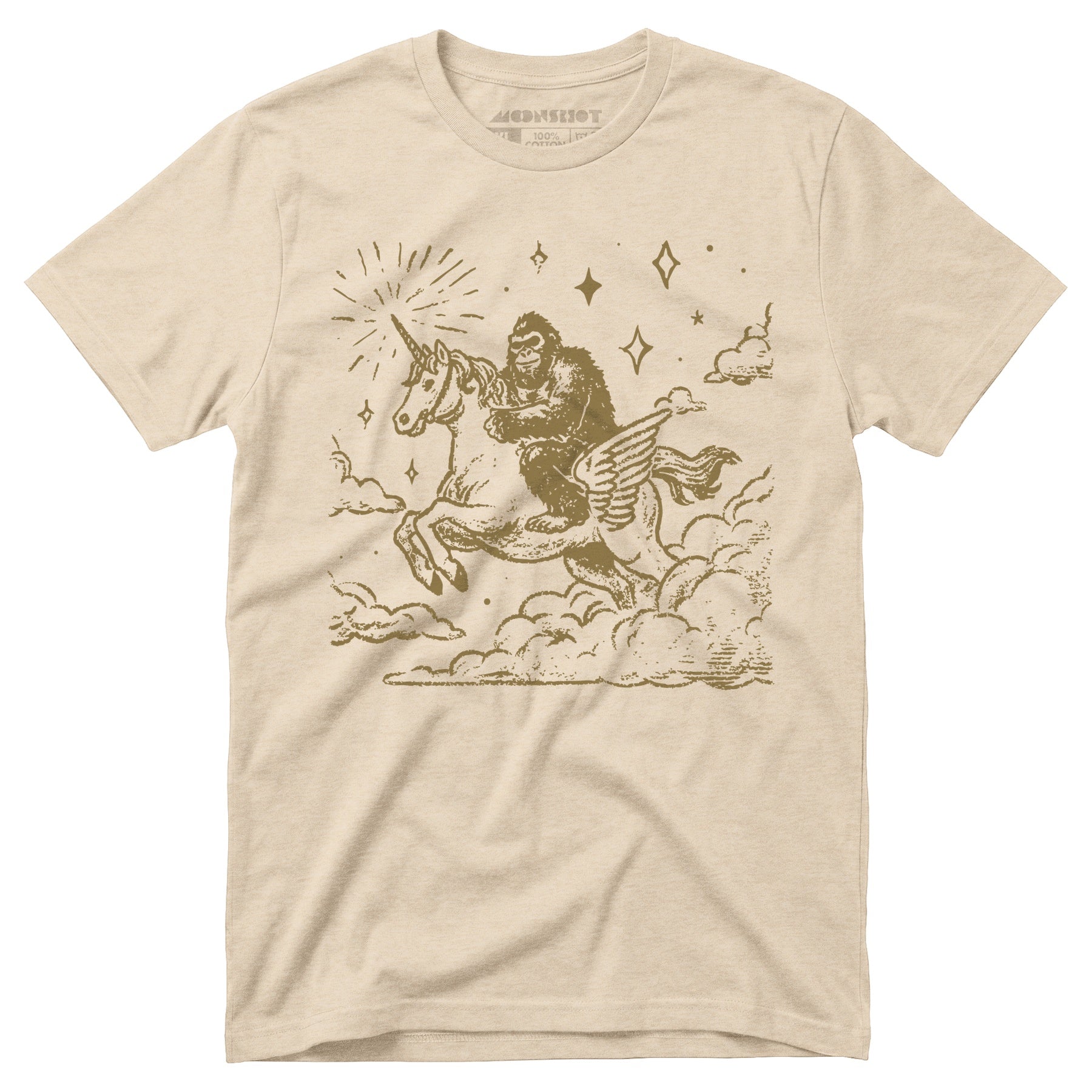 Bigfoot Riding On a Unicorn - Unisex T-Shirt