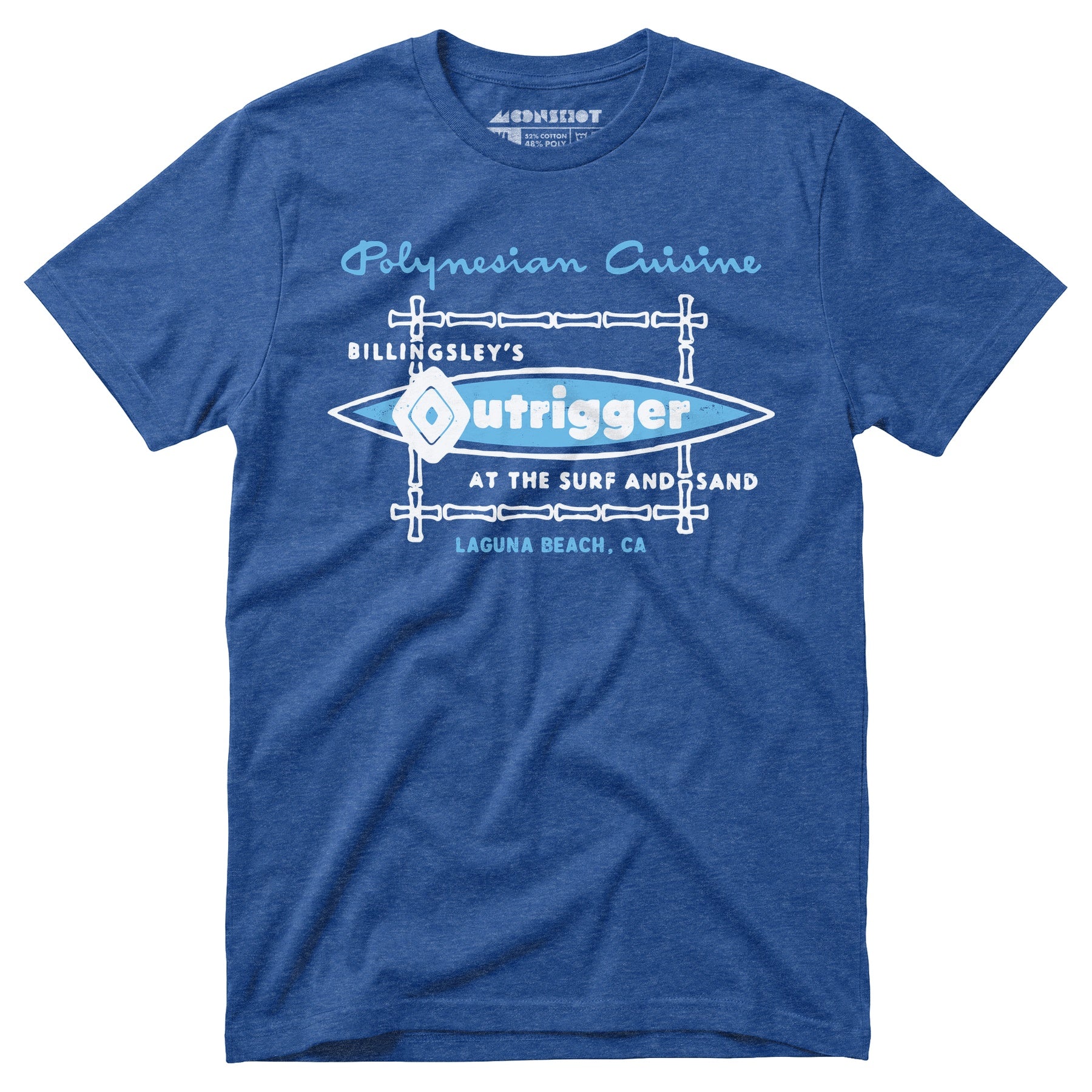 Billingsley's Outrigger - Laguna Beach, CA - Vintage Tiki Bar - Unisex T-Shirt