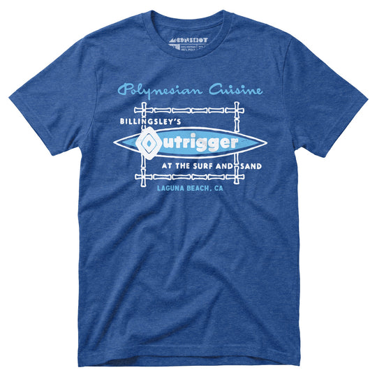 Billingsley's Outrigger - Laguna Beach, CA - Vintage Tiki Bar - Unisex T-Shirt