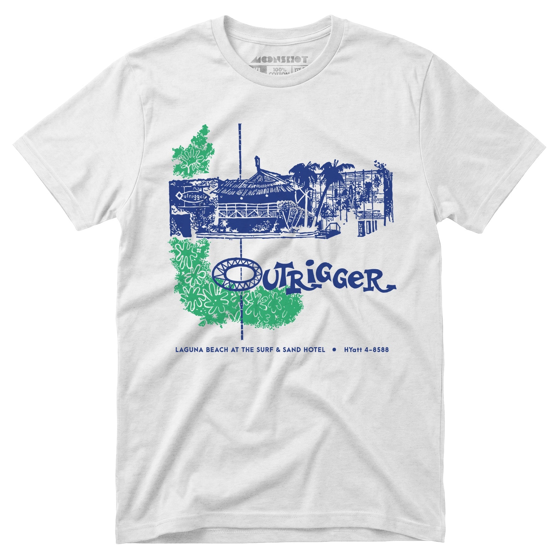 Billingsley's Outrigger v2 - Laguna Beach, CA - Vintage Tiki Bar - Unisex T-Shirt