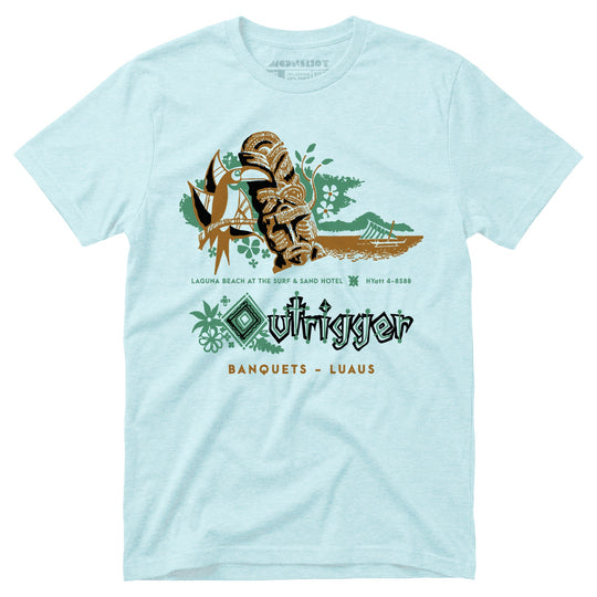 Billingsley's Outrigger v3 - Laguna Beach, CA - Vintage Tiki Bar - Unisex T-Shirt