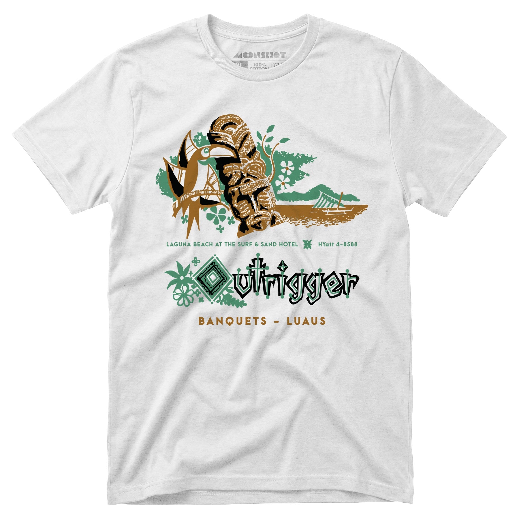 Billingsley's Outrigger v3 - Laguna Beach, CA - Vintage Tiki Bar - Unisex T-Shirt