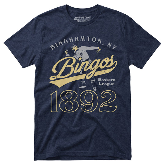 Binghamton Bingos - New York - Vintage Defunct Baseball Teams - Unisex T-Shirt