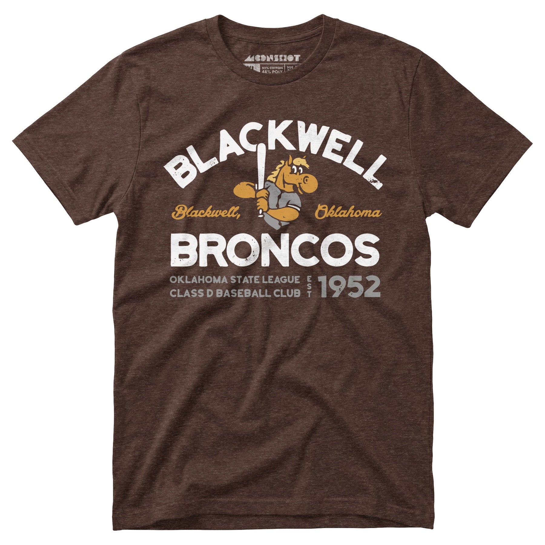 Blackwell Broncos - Oklahoma - Vintage Defunct Baseball Teams - Unisex T-Shirt