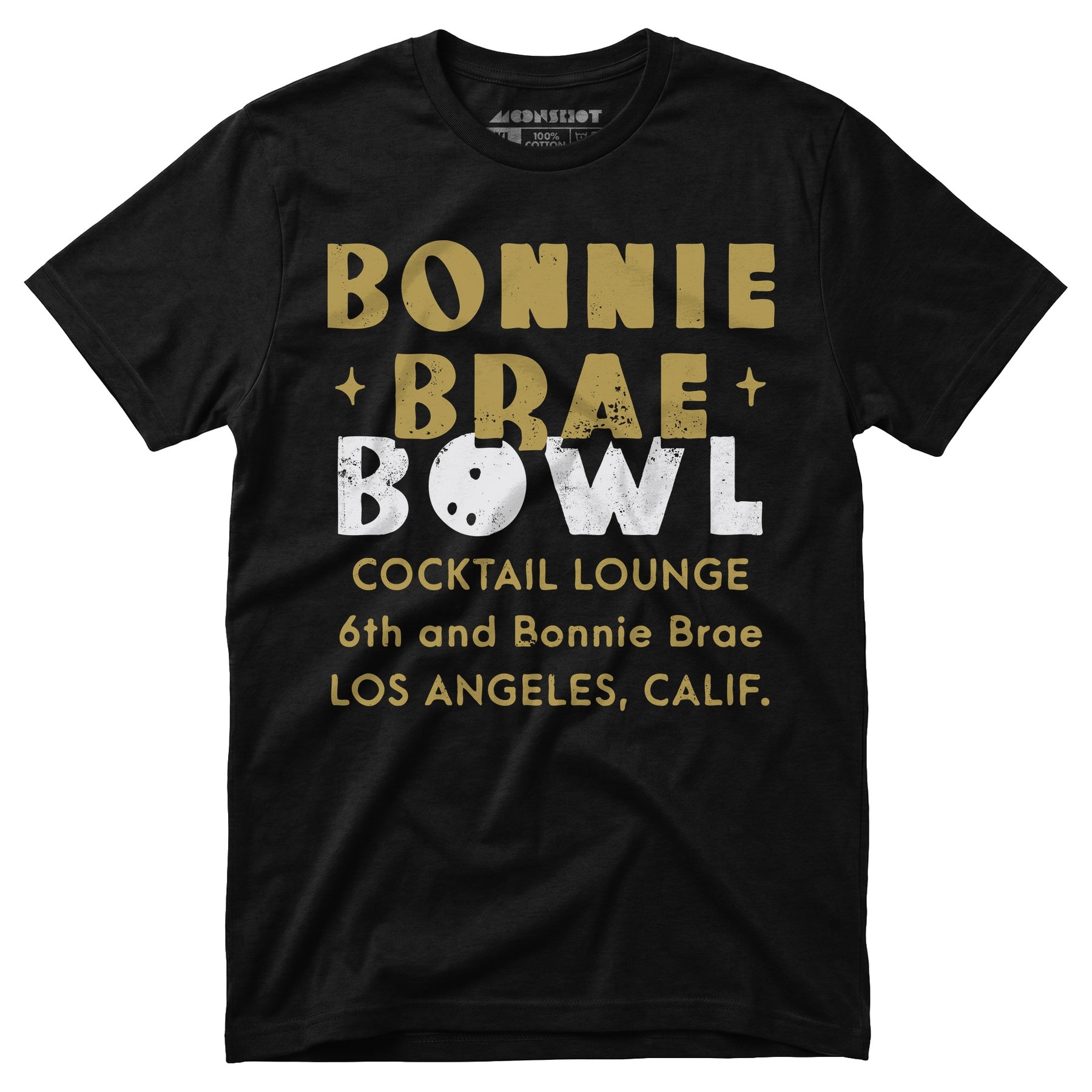 Bonnie Brae Bowl - Los Angeles, CA - Vintage Bowling Alley - Unisex T-Shirt