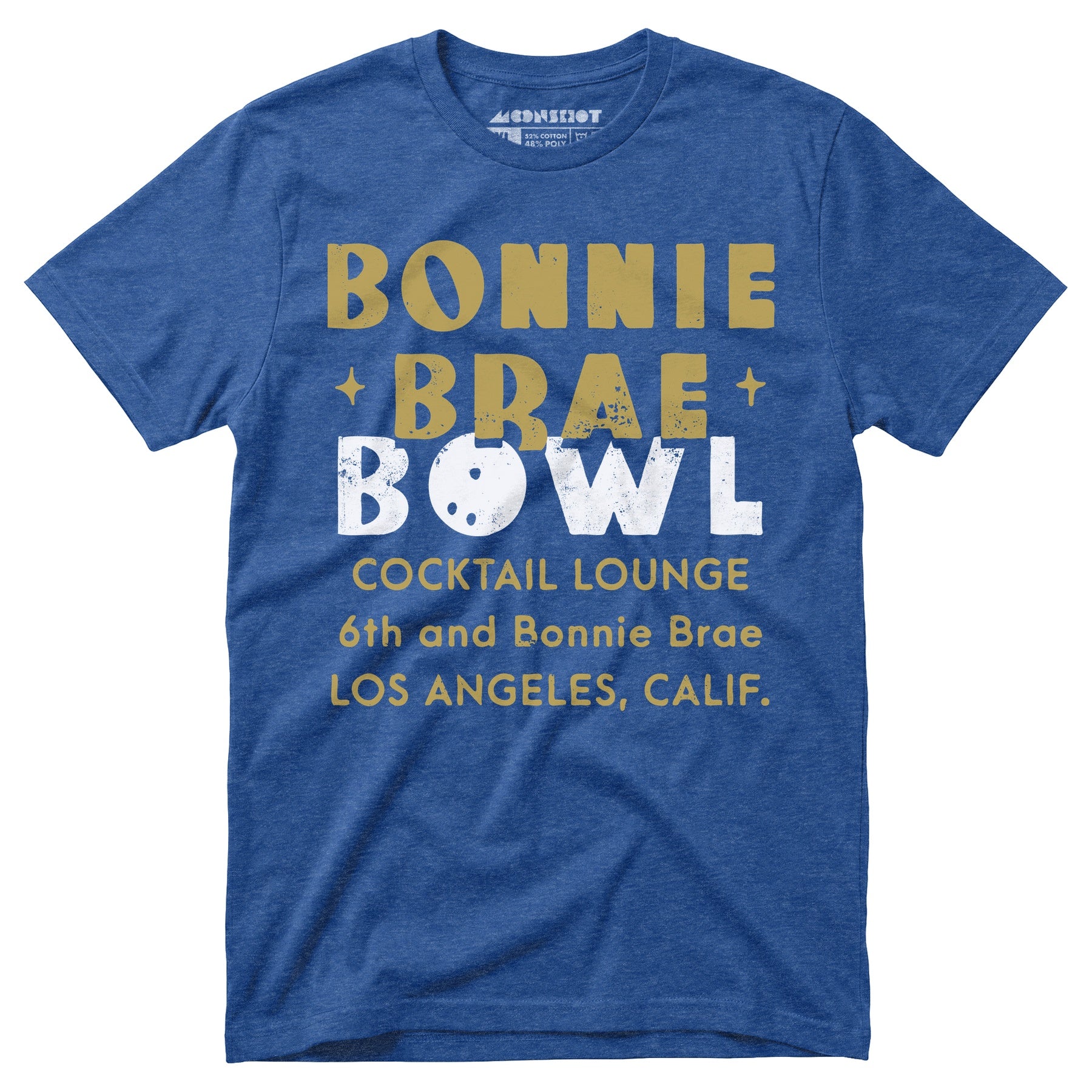 Bonnie Brae Bowl - Los Angeles, CA - Vintage Bowling Alley - Unisex T-Shirt