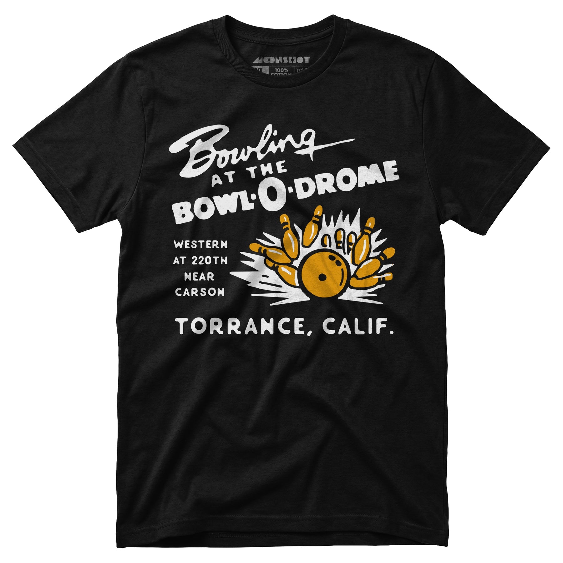 Bowl-o-Drome - Torrance, CA - Vintage Bowling Alley - Unisex T-Shirt