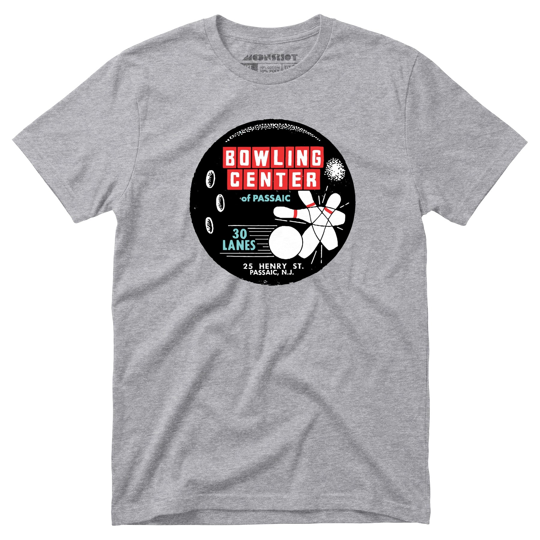 Bowling Center of Passaic - Passaic, NJ - Vintage Bowling Alley - Unisex T-Shirt