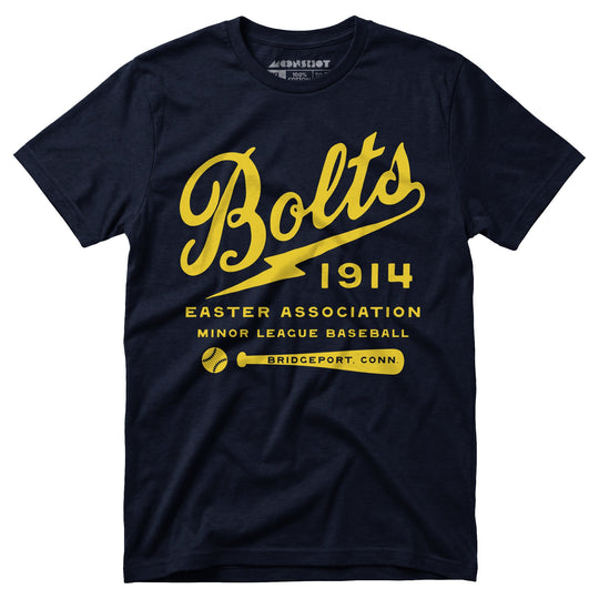 Bridgeport Bolts - Connecticut - Vintage Defunct Baseball Teams - Unisex T-Shirt in Navy