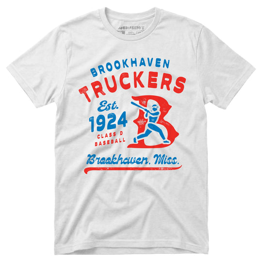 Brookhaven Truckers - Mississippi - Vintage Defunct Baseball Teams - Unisex T-Shirt in White
