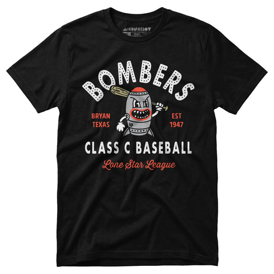 Bryan Bombers - Texas - Vintage Defunct Baseball Teams - Unisex T-Shirt