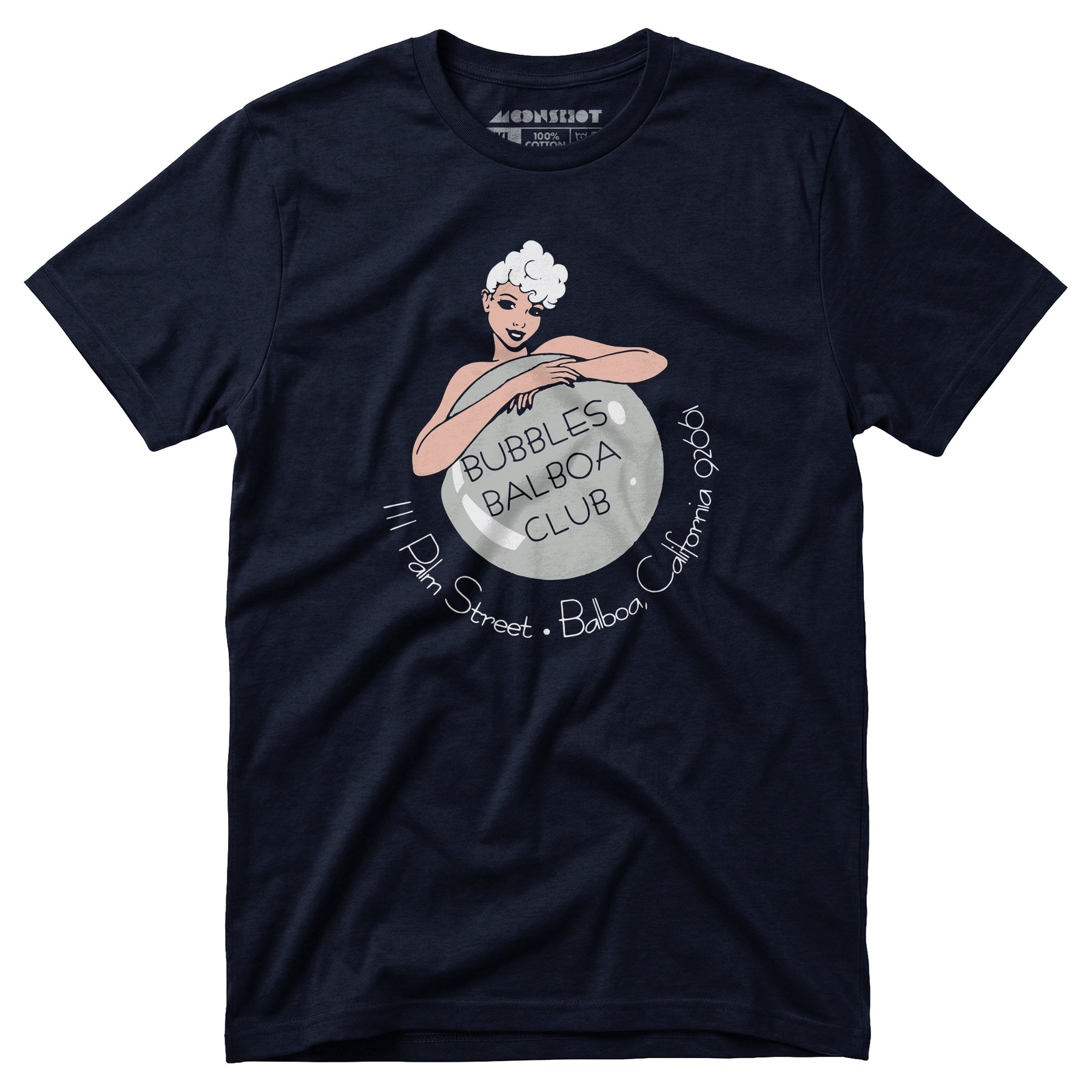 Bubbles Balboa Club - Newport Beach, CA - Vintage Restaurant - Unisex T-Shirt