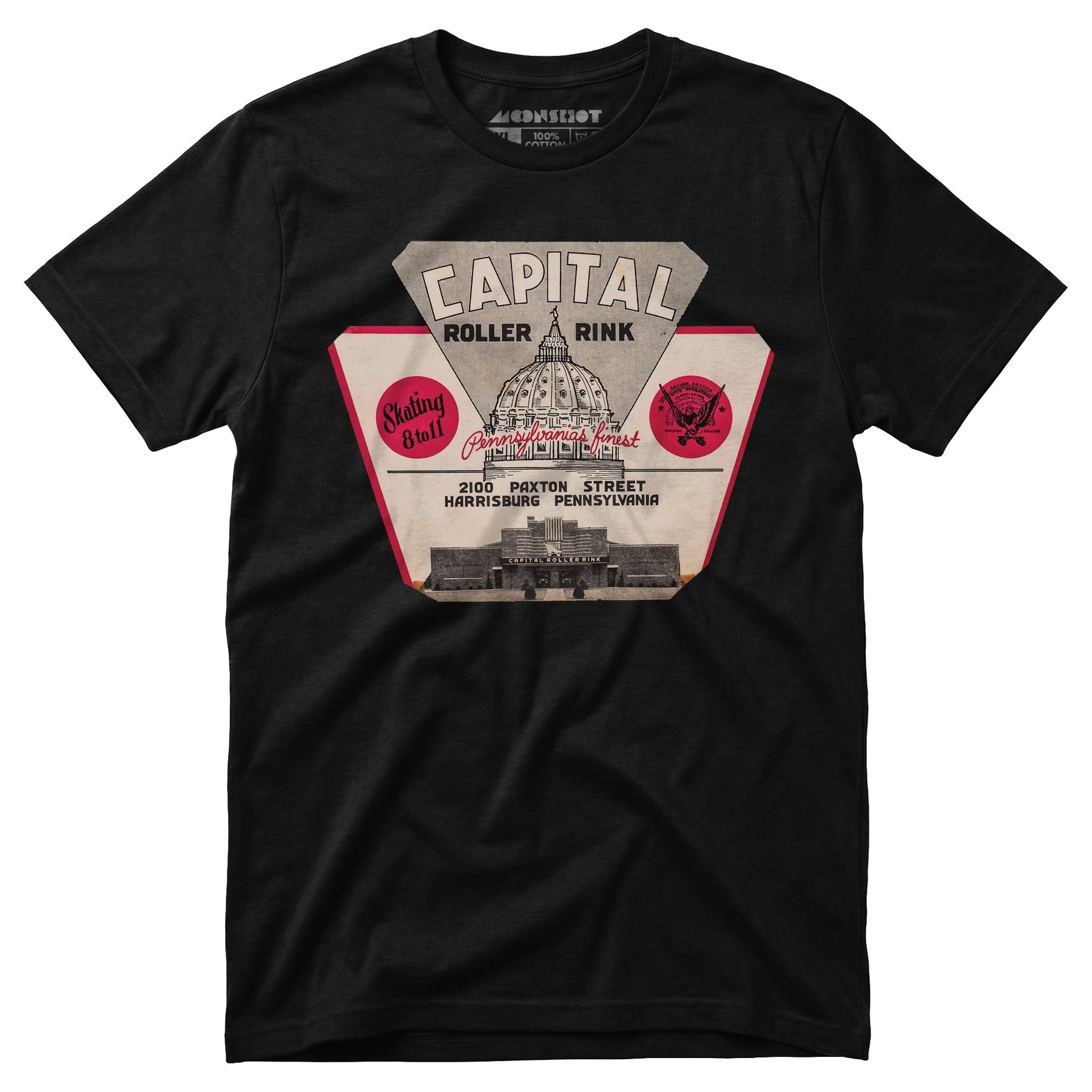 Capital Roller Rink - Harrisburg, PA - Vintage Roller Rink - Unisex T-Shirt