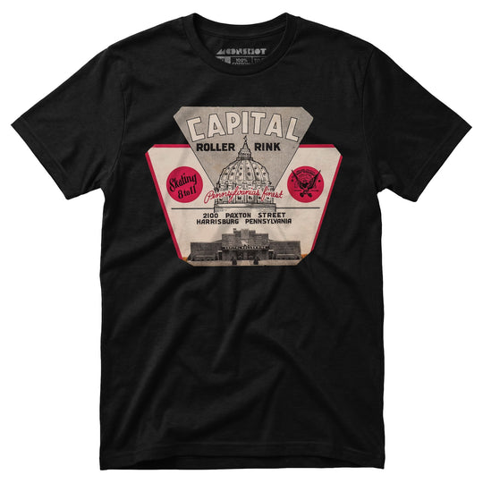 Capital Roller Rink - Harrisburg, PA - Vintage Roller Rink - Unisex T-Shirt