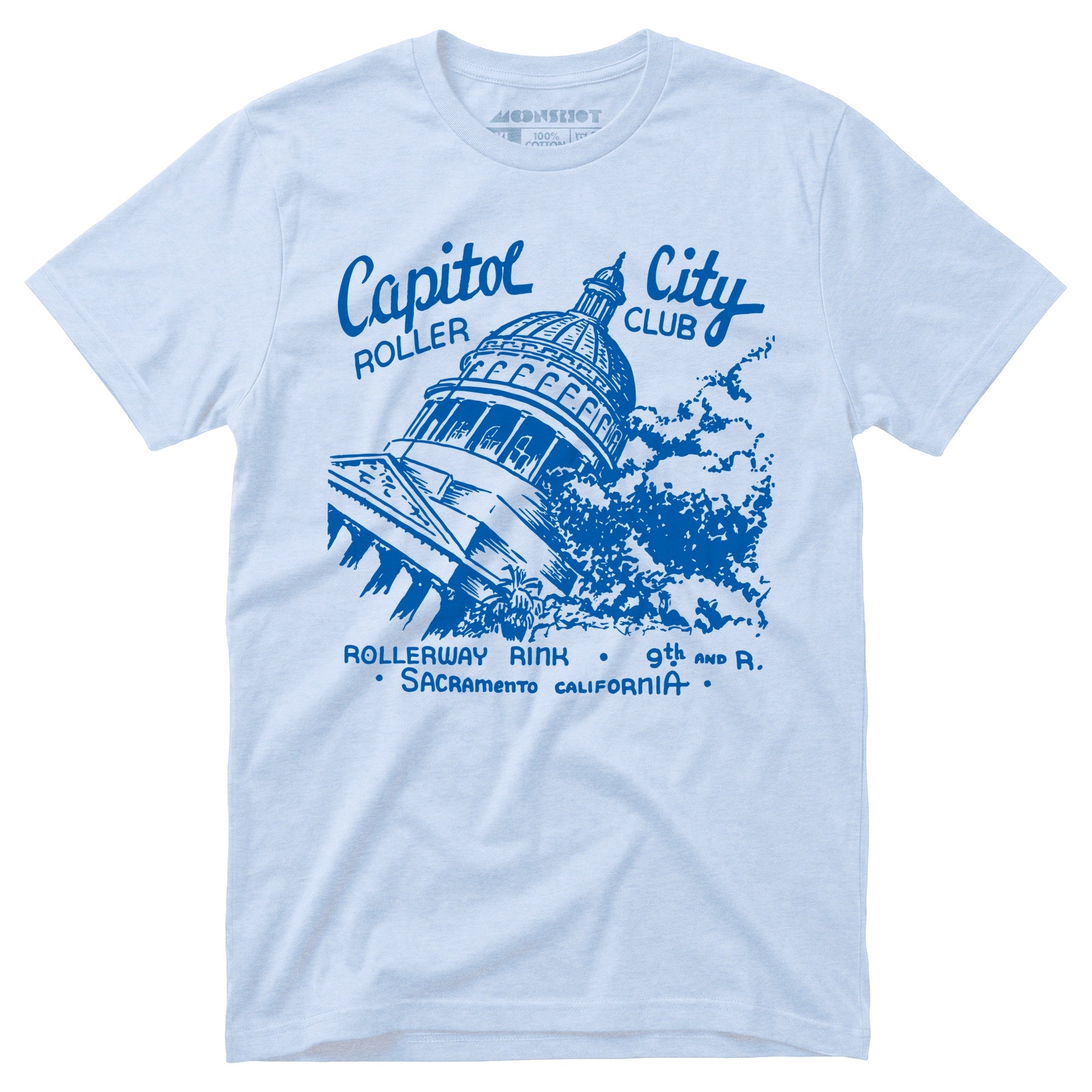 Capitol City Roller Club - Sacramento, CA - Vintage Roller Rink - Unisex T-Shirt