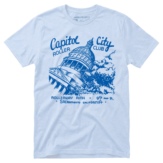 Capitol City Roller Club - Sacramento, CA - Vintage Roller Rink - Unisex T-Shirt