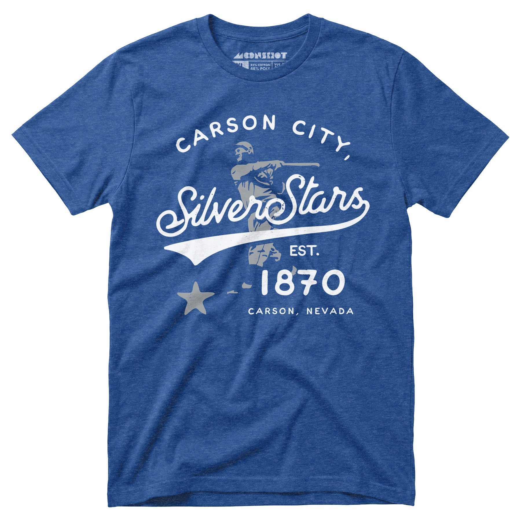Carson City Silver Stars - Nevada - Vintage Defunct Baseball Teams - Unisex T-Shirt