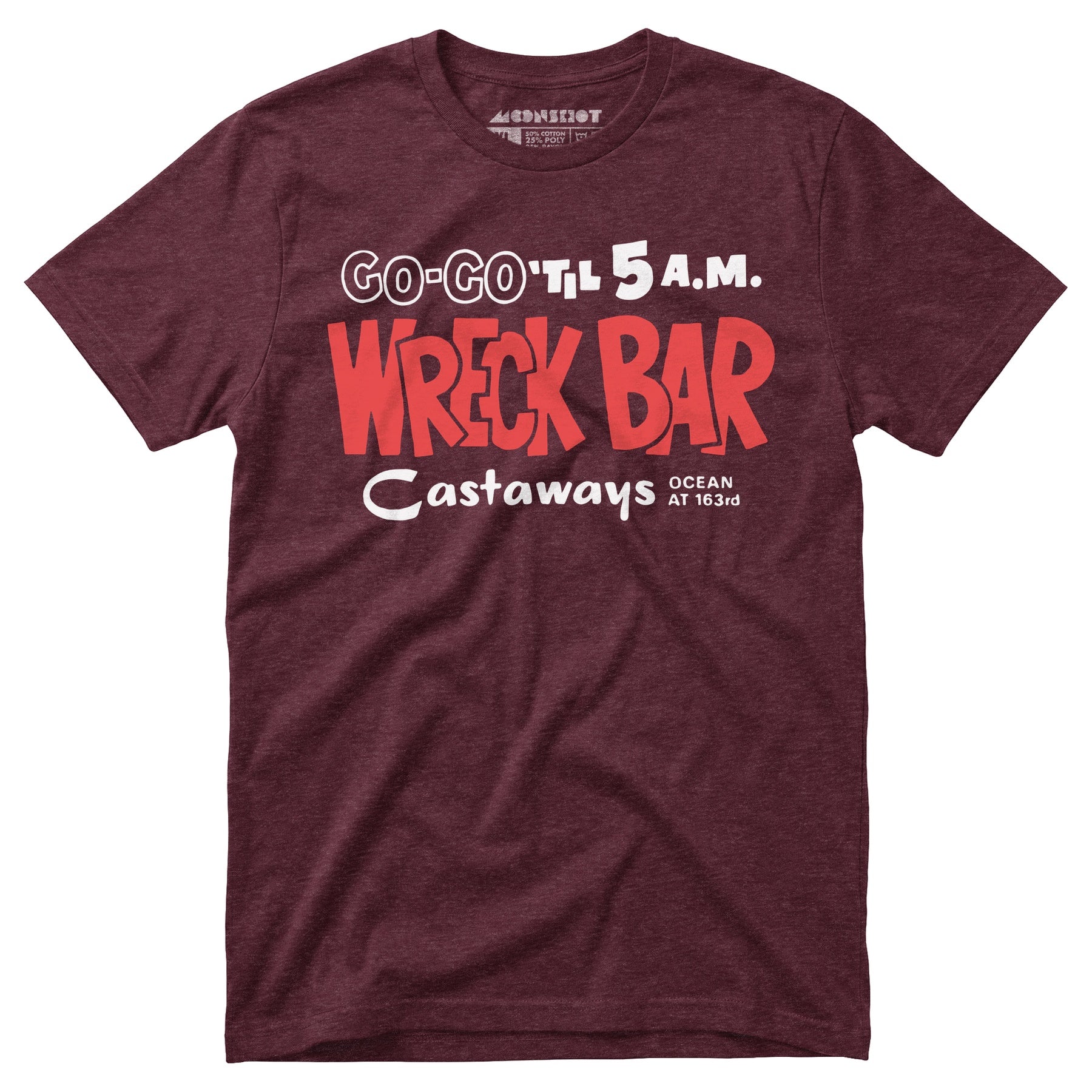 Castaways Motel Wreck Bar - Miami, FL - Vintage Tiki Bar - Unisex T-Shirt