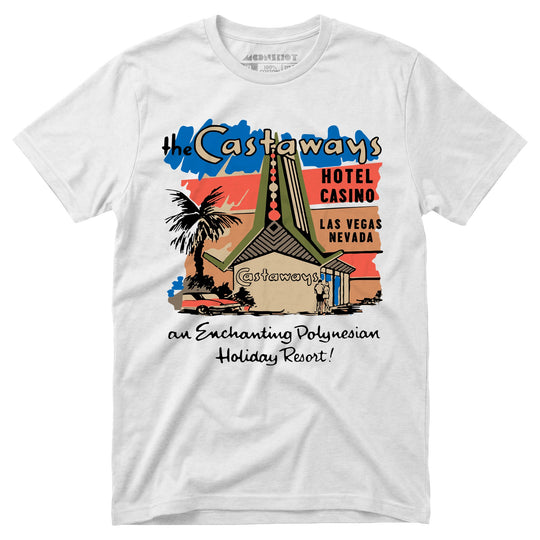 Castaways Polynesian Resort Hotel - Vintage Las Vegas - Unisex T-Shirt