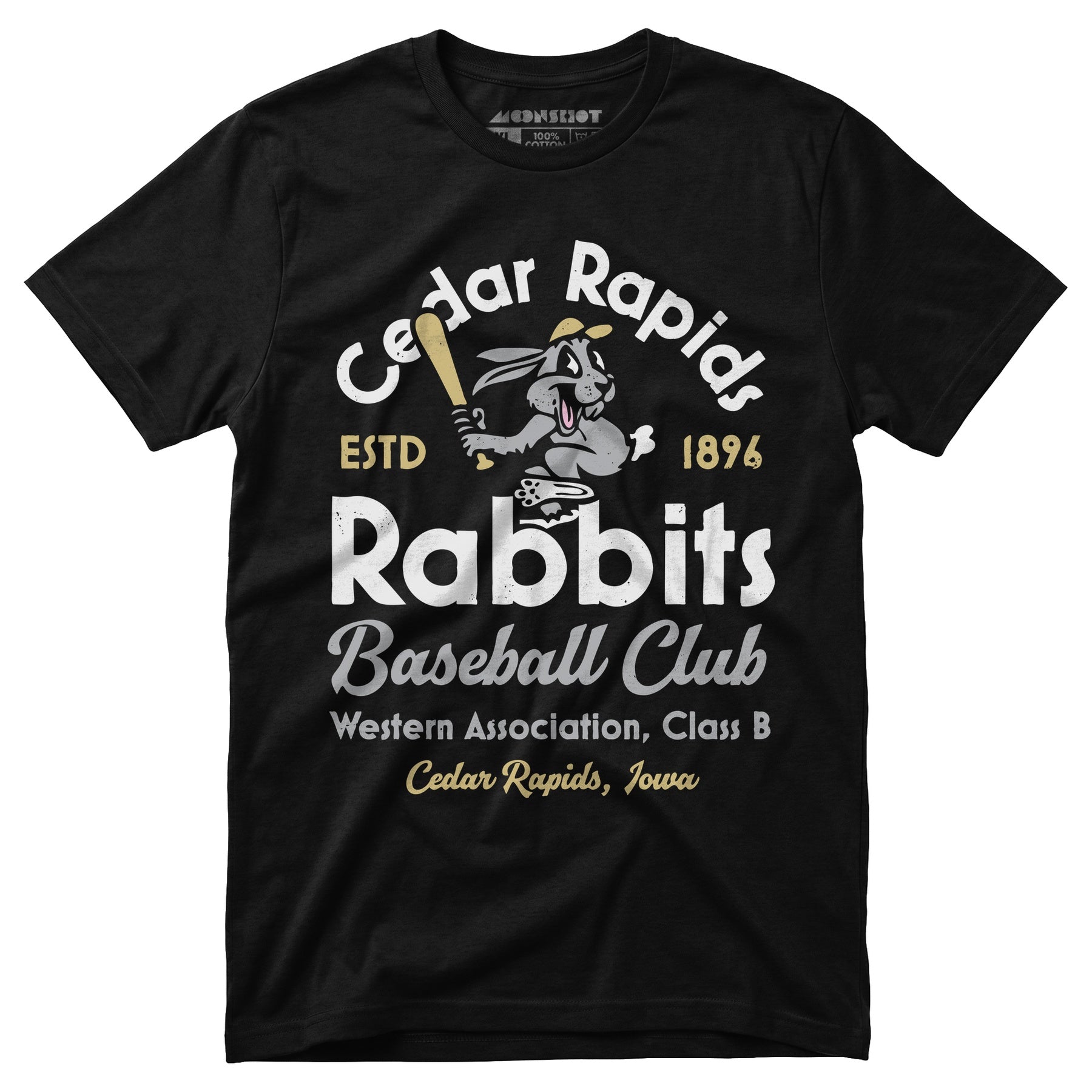 Cedar Rapids Rabbits - Iowa - Vintage Defunct Baseball Teams - Unisex T-Shirt