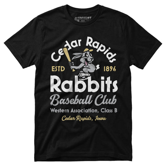 Cedar Rapids Rabbits - Iowa - Vintage Defunct Baseball Teams - Unisex T-Shirt