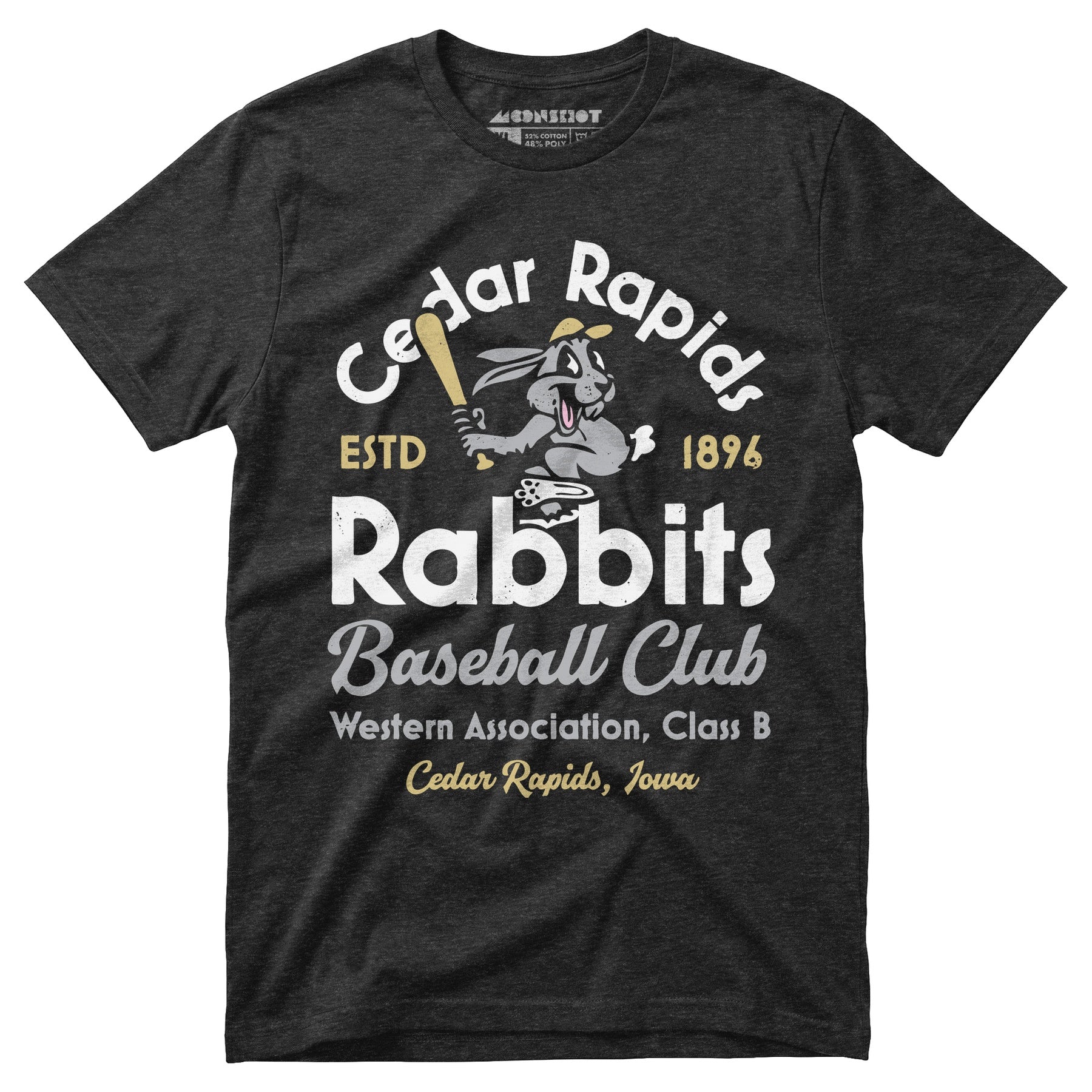 Cedar Rapids Rabbits - Iowa - Vintage Defunct Baseball Teams - Unisex T-Shirt