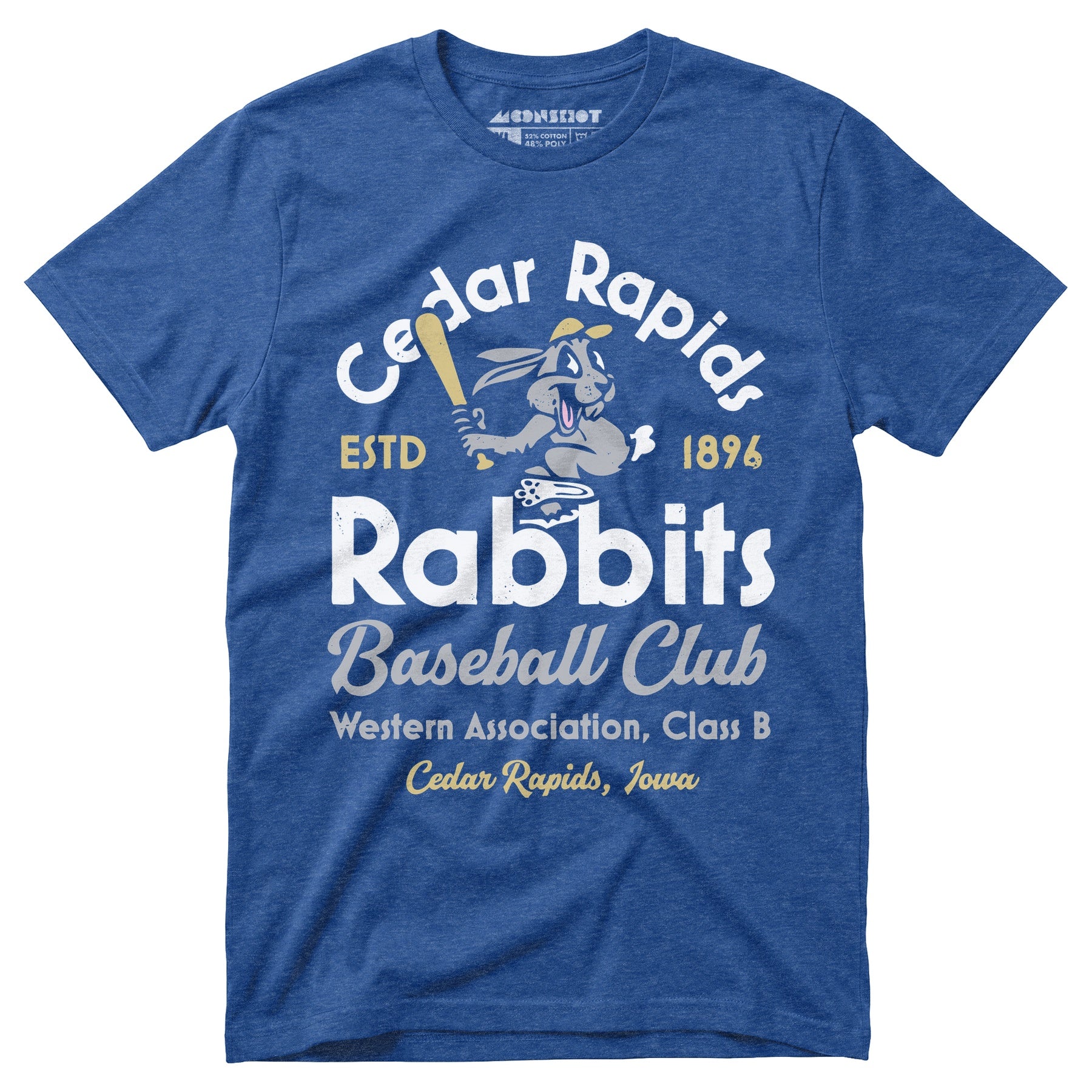 Cedar Rapids Rabbits - Iowa - Vintage Defunct Baseball Teams - Unisex T-Shirt