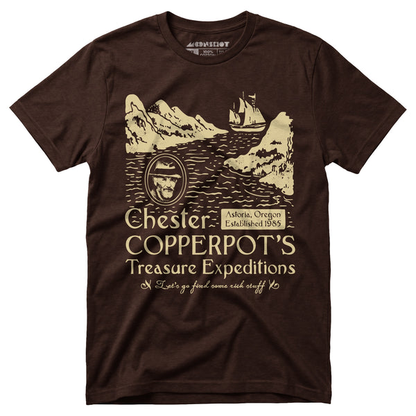 Chester Copperpot's Treasure Expeditions - Unisex T-Shirt – m00nshot