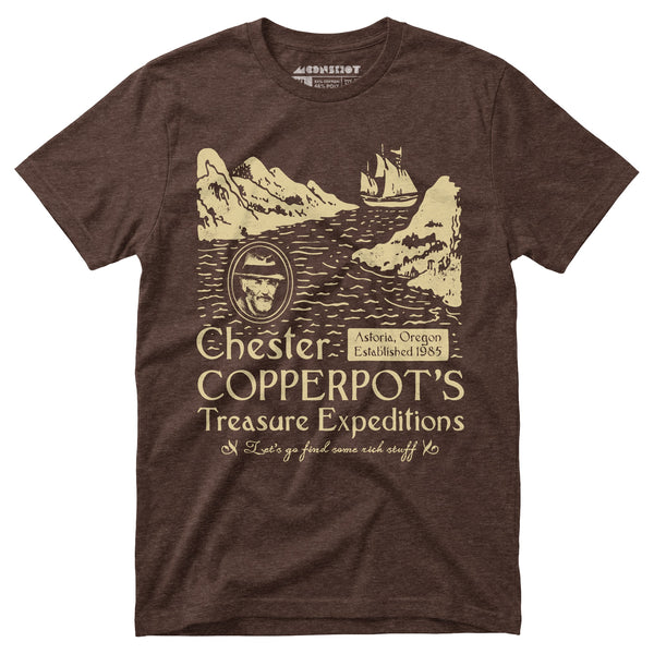 Chester Copperpot's Treasure Expeditions - Unisex T-Shirt – m00nshot