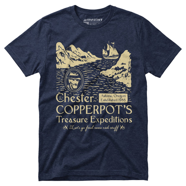 Chester Copperpot's Treasure Expeditions - Unisex T-Shirt – m00nshot