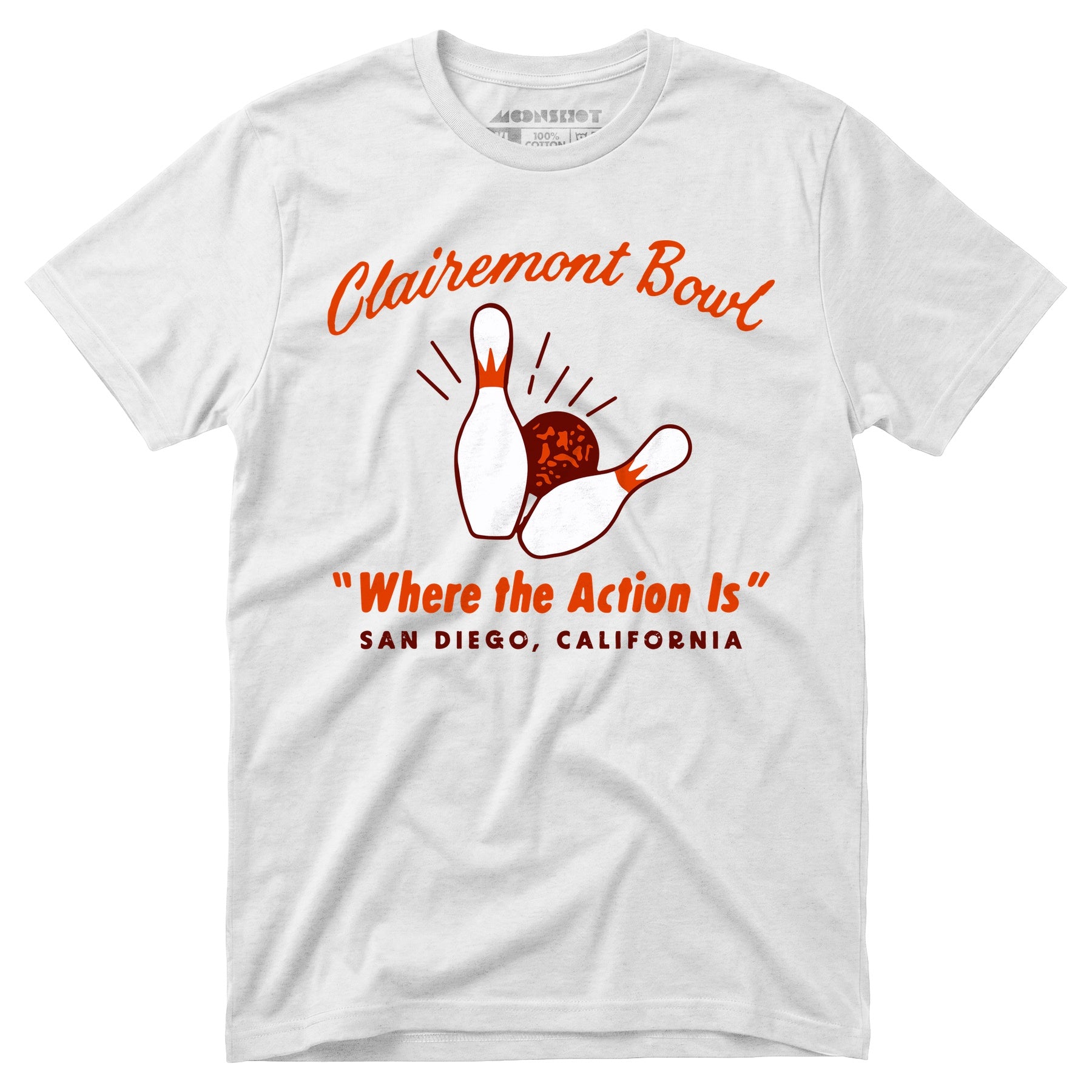 Clairemont Bowl - San Diego, CA - Vintage Bowling Alley - Unisex T-Shirt