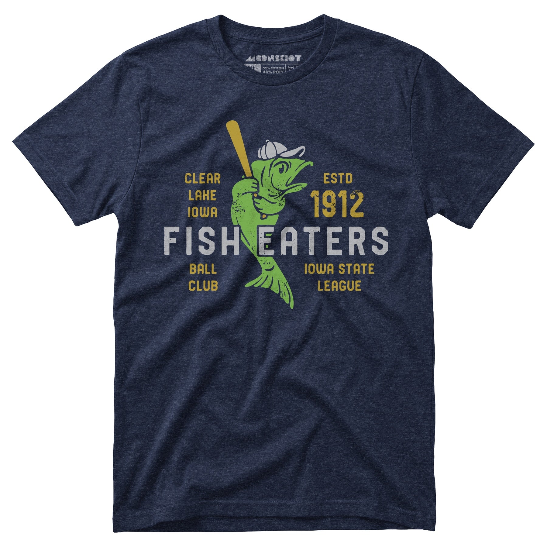 Clear Lake Fish Eaters - Iowa  - Vintage Defunct Baseball Teams - Unisex T-Shirt