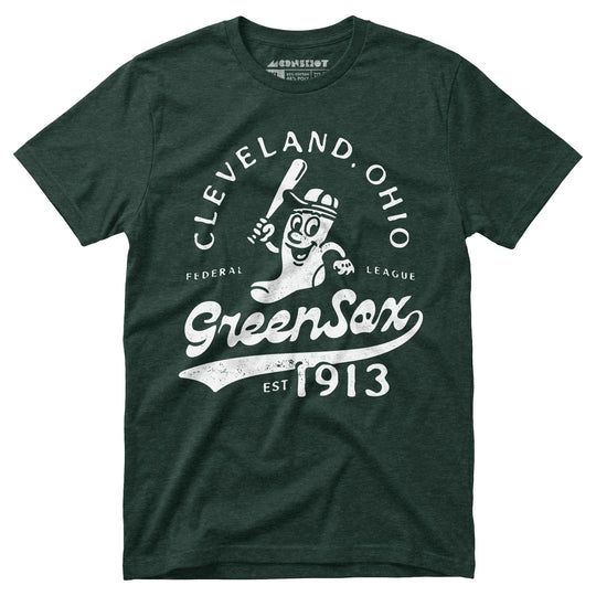 Cleveland Green Sox - Ohio - Vintage Defunct Baseball Teams - Unisex T-Shirt