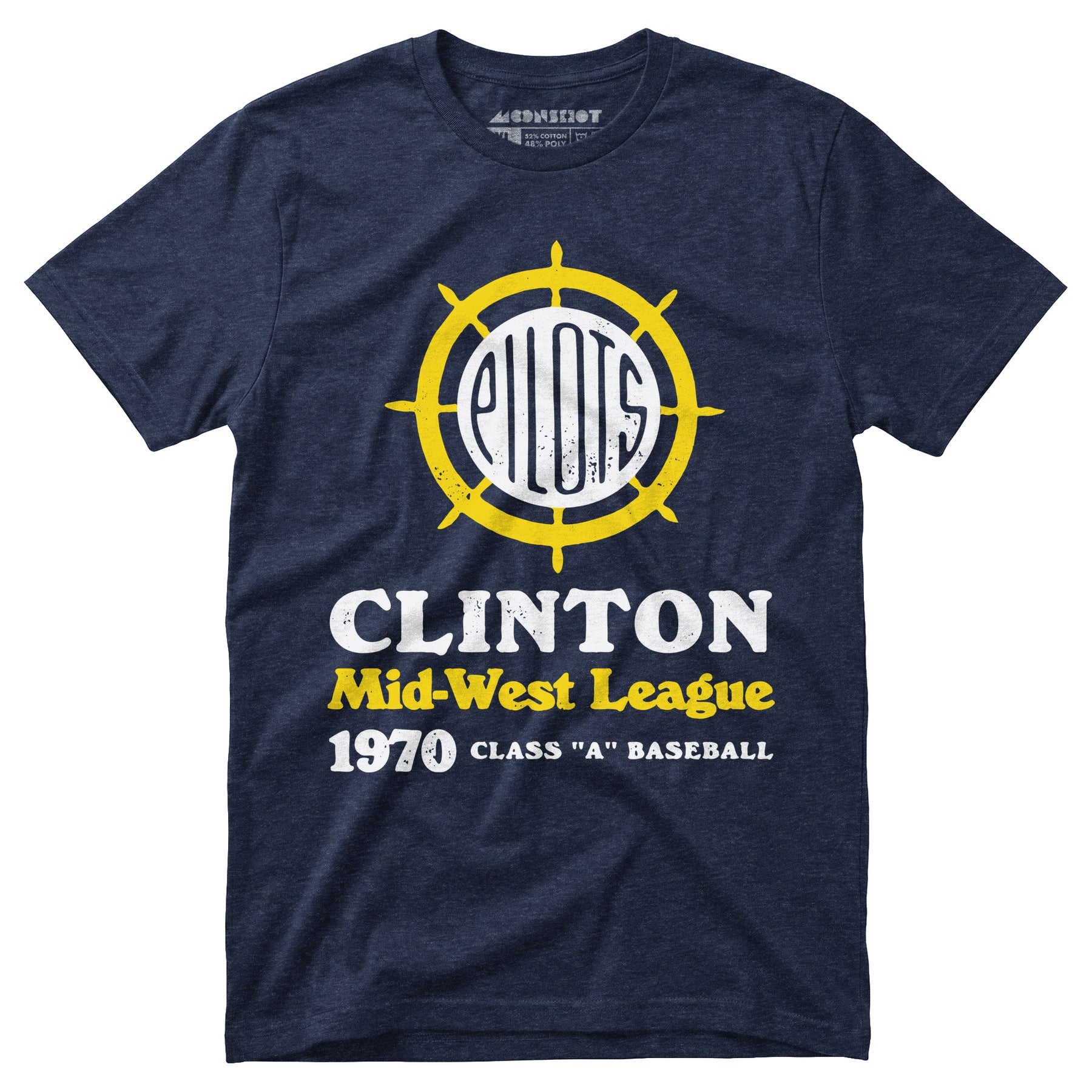 Clinton Pilots - Iowa - Vintage Defunct Baseball Teams - Unisex T-Shirt