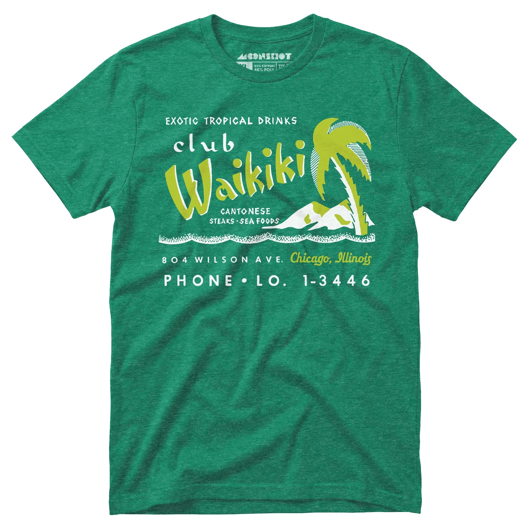Club Waikiki - Chicago, IL - Vintage Tiki Bar - Unisex T-Shirt