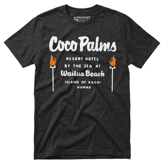 Coco Palms - Hawaii - Vintage Tiki Bar - Unisex T-Shirt