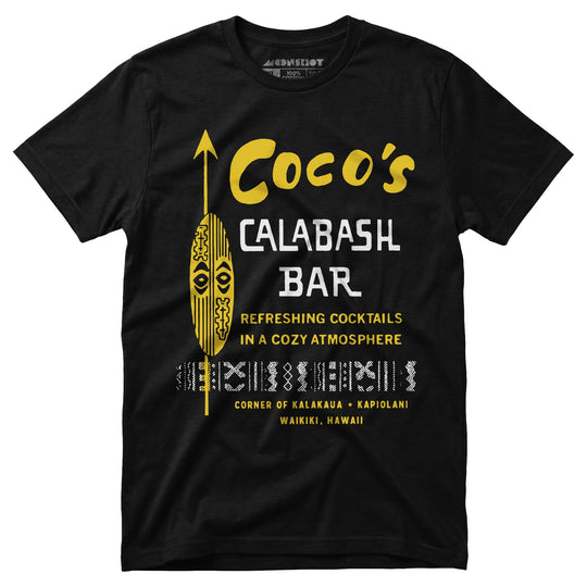 Coco's Calabash Bar - Waikiki, HI - Vintage Tiki Bar - Unisex T-Shirt