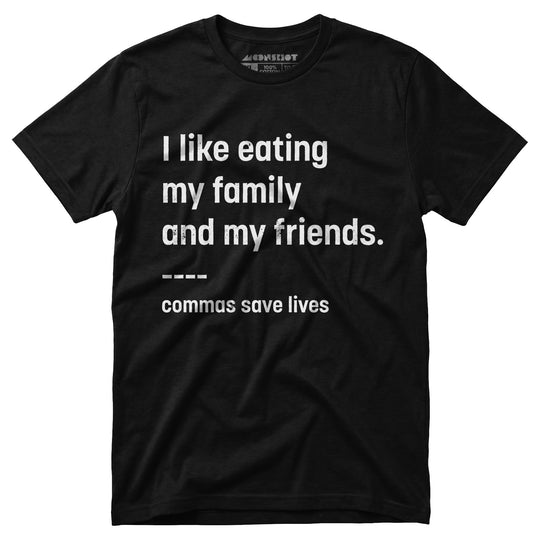 Commas Save Lives - Unisex T-Shirt